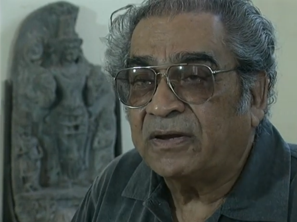 Documentary reference — Akbar Padamsee in the studio